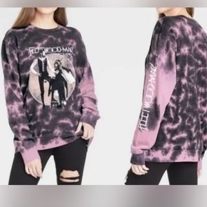 Women's Tie-Dye Sweater - Pink and Black
